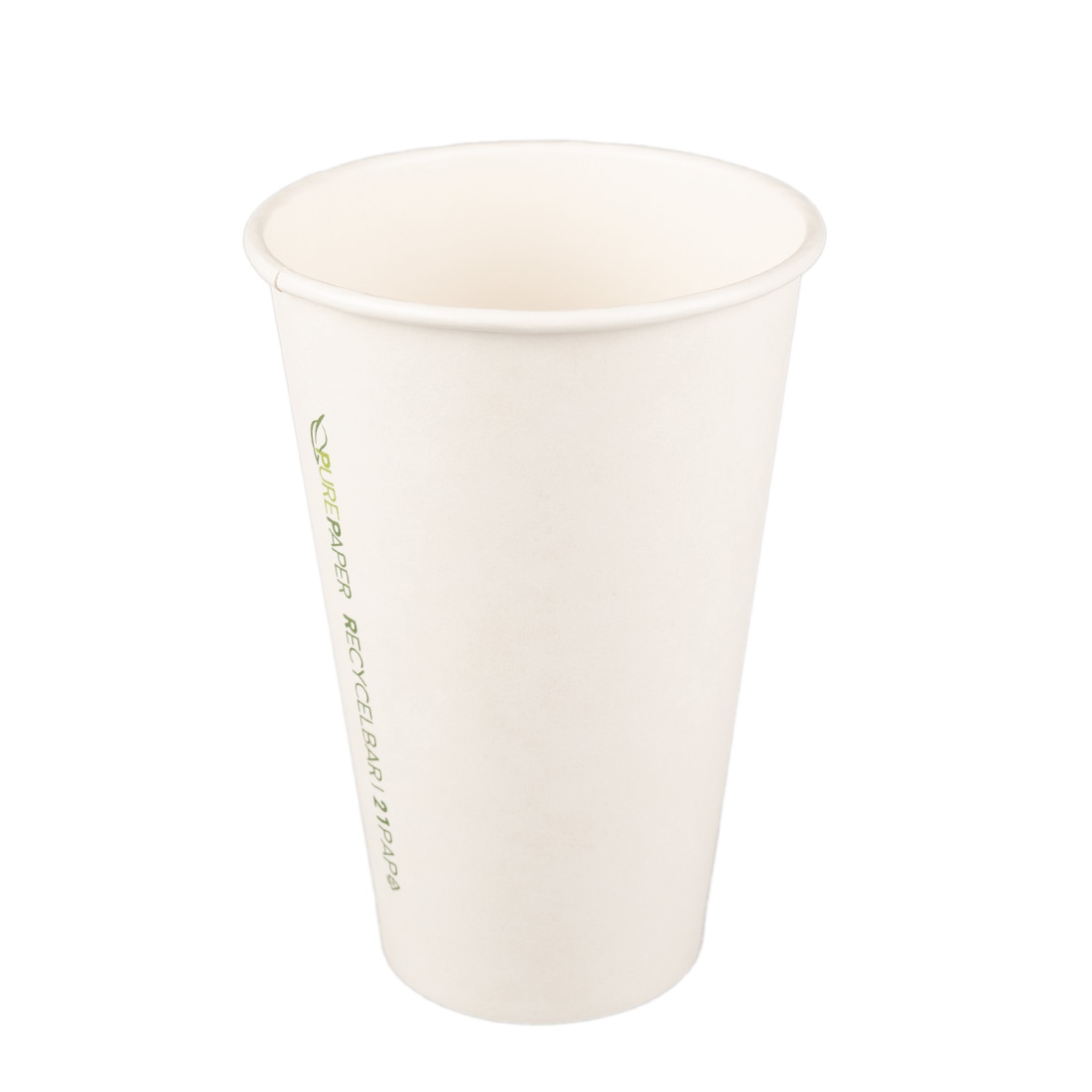 PUREPAPER Papierbecher weiß 400ml recycelbar