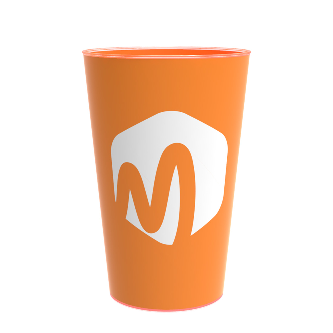 333034-Mehrwegbecher-300ml-bedruckt Mehrwegbecher PP 300ml Digitaldruck