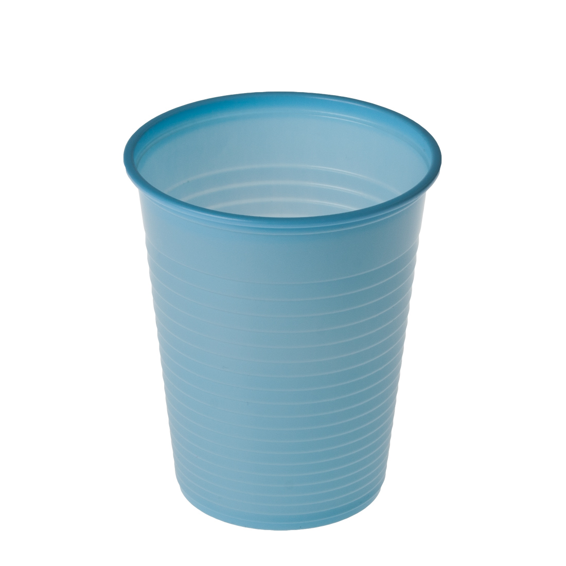 PP-Becher hellblau ohne Eichstrich 180ml