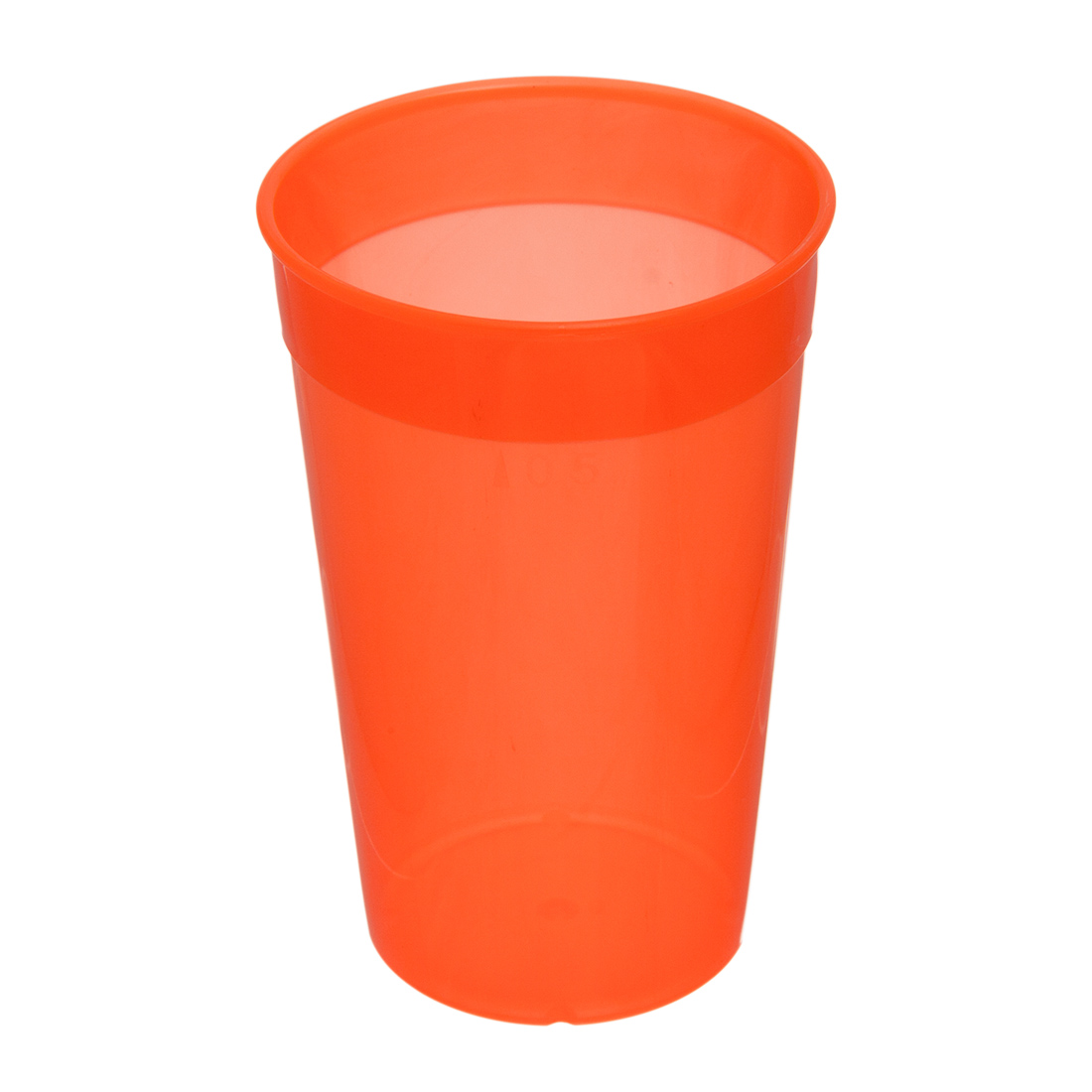 Mehrwegbecher PP mit Trinkrand orange 500ml