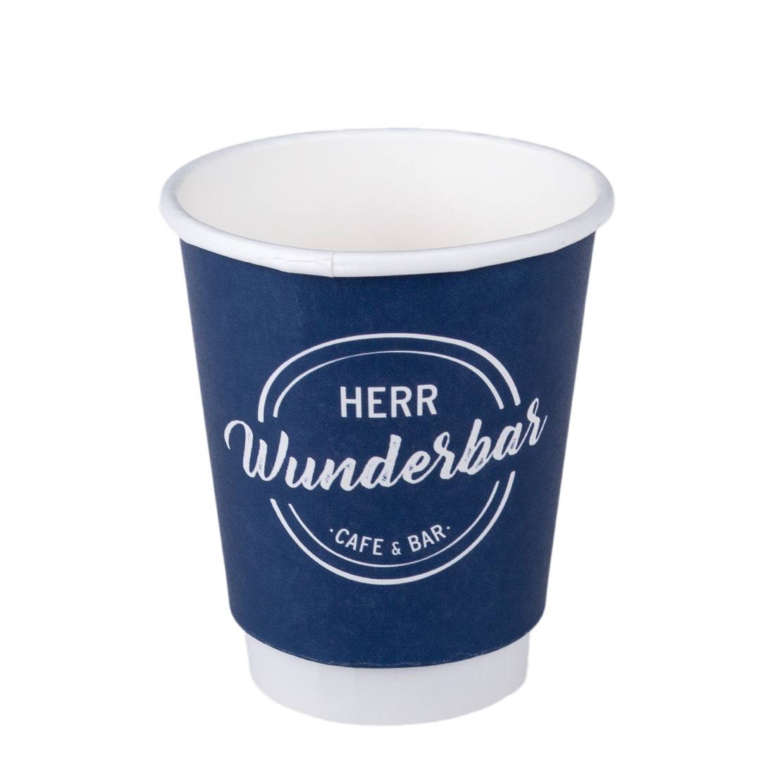 Pappbecher doppelwandig Offsetdruck 200ml/8oz recycelbar