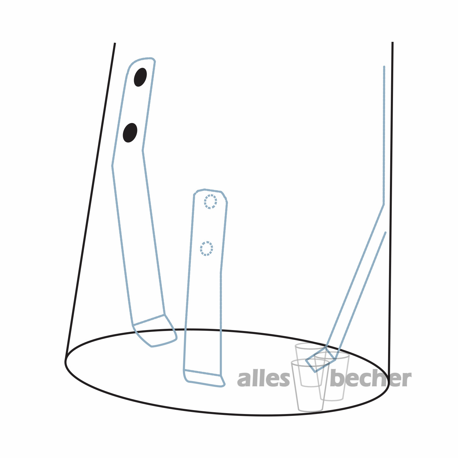 wm_Becherspender-Mechanismus-Klammernsystem